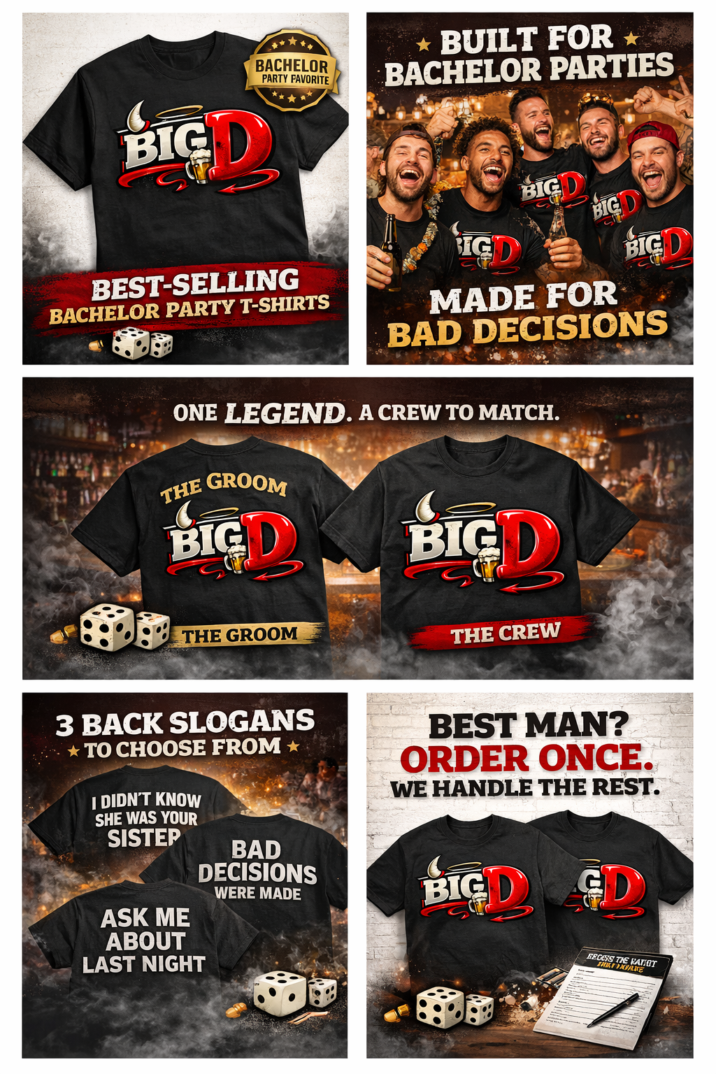 Crew Bundles ✅ Sizes & slogans collected after checkout